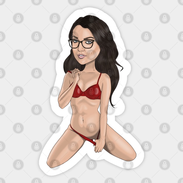 kaylieann 2 Sticker by bobgoodallart